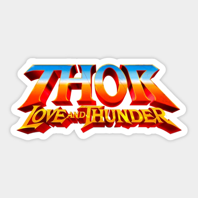 Thor Love and Thunder Sticker by TMW Design